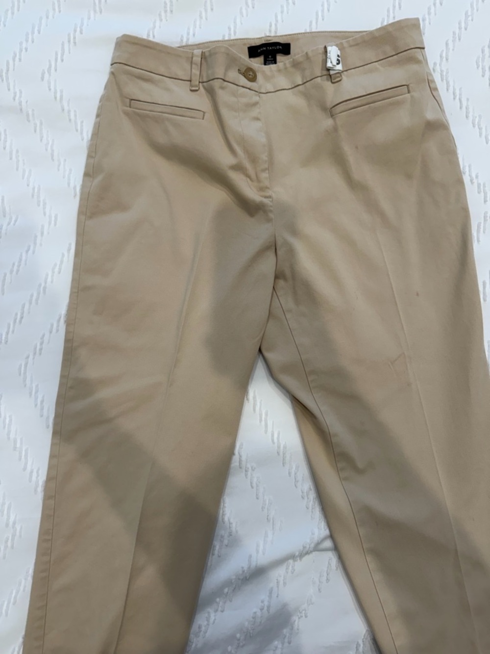Ann Taylor Curvy Pants in Light Beige